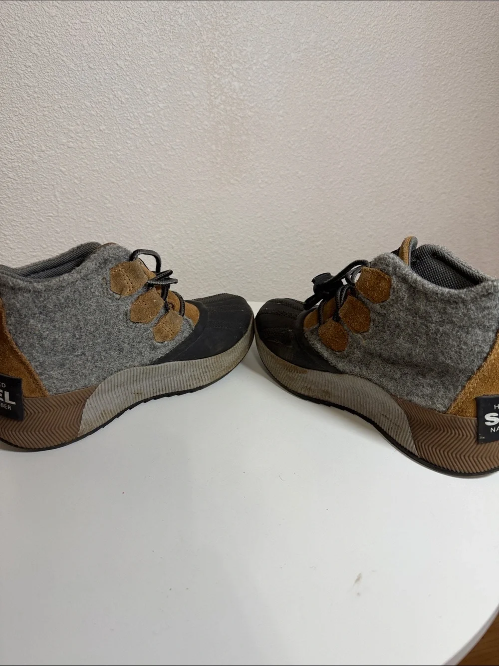 Sorel Kids Gray and Brown Waterproof Winter Boots